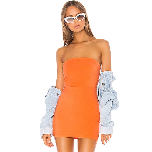 superdown Dresses & Skirts - Superdown Orange Bodycon Mini Dress!